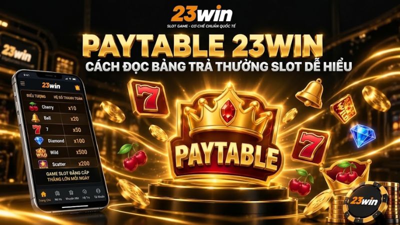 Paytable 23WIN – Cách Đọc Bảng Trả Thưởng Slot Dễ Hiểu